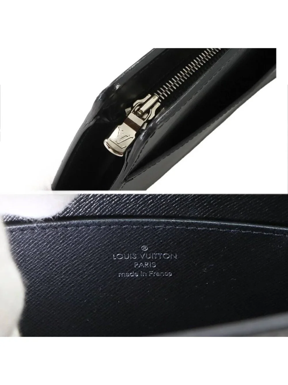 Louis Vuitton Epi Pochette Homme Clutch Leather Noir